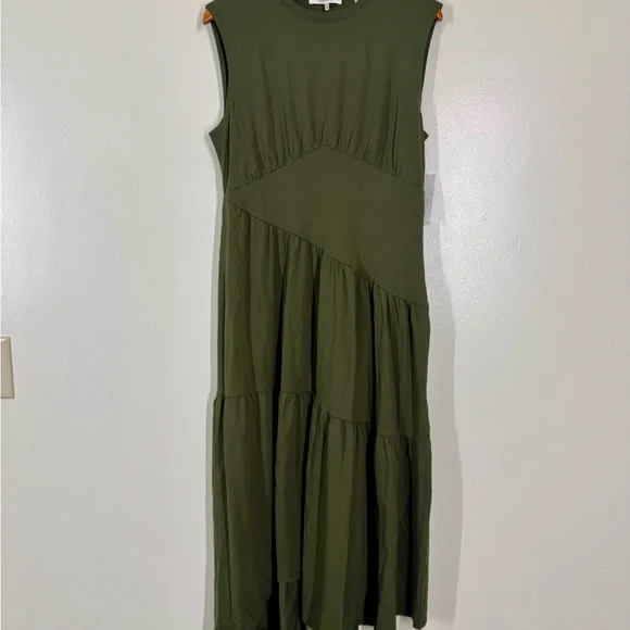 frame asymmetrical dress One-Shoulder Cutout Asymmetrical Dress with Embroidered Tulle Sleeve –  HAREM's Brides main image 1